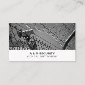 CCTV & Barbed Wire, Security Camera Service Visitenkarte (Vorderseite)