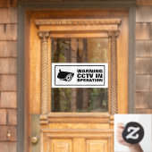 CCTV in Betrieb Fensteraufkleber (Haustür)