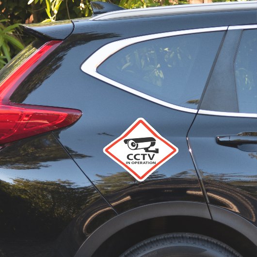 CCTV in Betrieb Warnzeichen Aufkleber (Auto Seite)