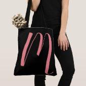Ccustom M Script Monogram Blacktote Tasche (Von Nahem)