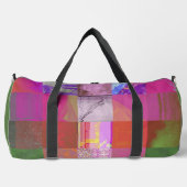 CD1FE646 Abstrakte digitale Glitch-Art-Gitternetz- Duffle Bag (Vorderseite)