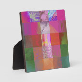 CD1FE646 Abstrakte digitale Glitch-Art-Gitternetz- Fotoplatte (Vorderseite)