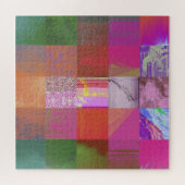 CD1FE646 Abstrakte digitale Glitch-Art-Gitternetz- Puzzle (Horizontal)