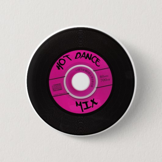 CD-Button "HEY DANCE MIX" Button (Vorderseite)