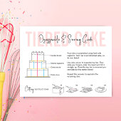 CD-Disassemblierung und Servierführer Rosa Bäckere Dankeskarte