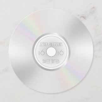CD-DVD-Album 16 . Geburtstag Einladung
