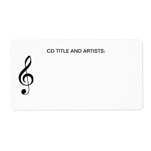 CD-Fall Musikalische Note Music Title Band Artist (Vorne)