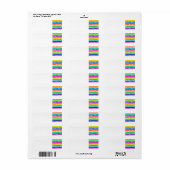 CD-farbiges Label für Regenbogenmusik (Vorne)