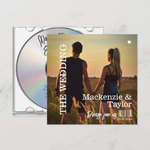 CD Foto Cover Hochzeit Einladung