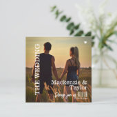 CD Foto Cover Hochzeit Einladung (Stehend Vorderseite)