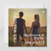 CD Foto Cover Hochzeit Einladung (Vorderseite)