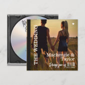 CD Foto Cover Hochzeit Einladung (Vorne/Hinten)