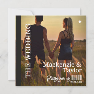CD Foto Cover Hochzeit Einladung