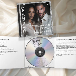 CD-Foto-Cover-Hochzeitseinladung Dreifach Gefaltete Urlaubskarte