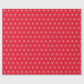 CD Golf Christmas Wrapping Paper - Red & White Geschenkpapier (Flach)