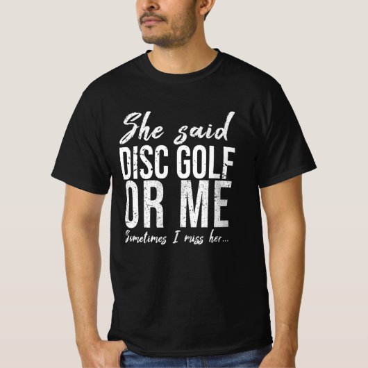 CD Golf lustige Sportgeschenk-Idee T-Shirt (Vorderseite)