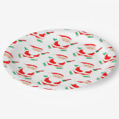 CD Golf Weihnachtsfeier Pappteller (Schrägansicht)