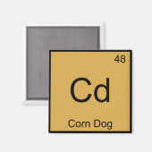 Cd - Maishund - Funny Chemistry Element Symbol T-S Magnet (Vorderseite/Rückseite)