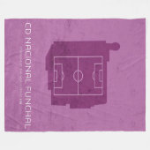 CD Nacional Funchal Kunst Fleecedecke (Vorderseite (Horizontal))