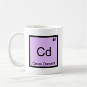 Cd - Queraufbereiter-Chemie-Element-Symbol-T-Shirt Kaffeetasse (Links)