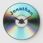 CD Retro 90er-Imitate Große Wanduhr (Vorderseite)