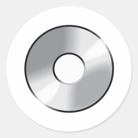 CD-ROM RUNDER AUFKLEBER (Vorderseite)