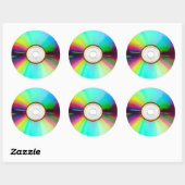 CD Round Stickers (Blatt)