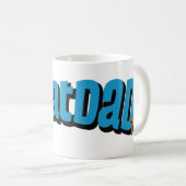 CD Tasse blaue Katze des Logos (VorderseiteRechts)