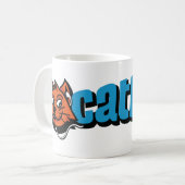 CD Tasse blaue Katze des Logos (Vorderseite Links)