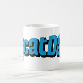 CD Tasse blaue Katze des Logos (Mittel)