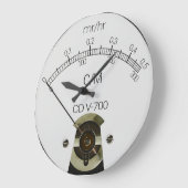 CD V-700 Geiger Counter Face Clock Große Wanduhr (Winkel)