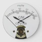 CD V-700 Geiger Counter Face Clock Große Wanduhr (Vorderseite)