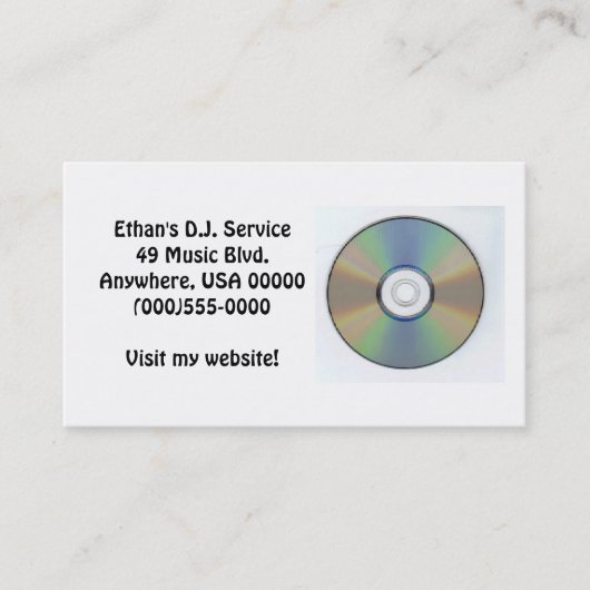 "CD" Visitenkarten Visitenkarte (Vorderseite)