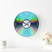 CD Wall Clock Große Wanduhr (Zuhause)