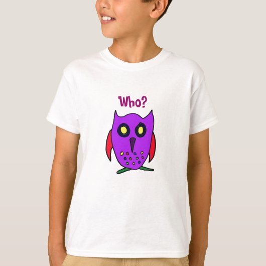 CD- Wer? Owl Crtoon Shirt (Vorderseite)