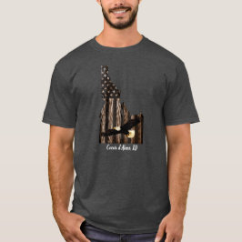 CDA - BALD EAGLE BURNT HOLZ - IDAHO PATRIOT BLK T-Shirt