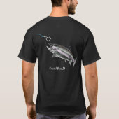 CDA STEELHEAD - HIER FISCHFISCHE - STREKENDE IDAHO T-Shirt (Rückseite)