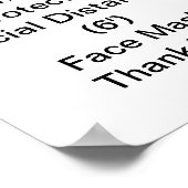 CDC-Leitlinien für COVID-19 Poster (Ecke)