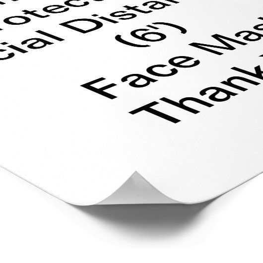 CDC-Leitlinien für COVID-19 Poster (Ecke)