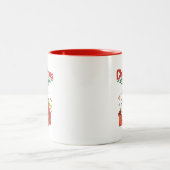 CDchristmasred Zweifarbige Tasse (Mittel)