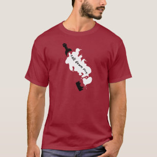 CDF gebrochene Flasche (Kastanienbraun) T-Shirt
