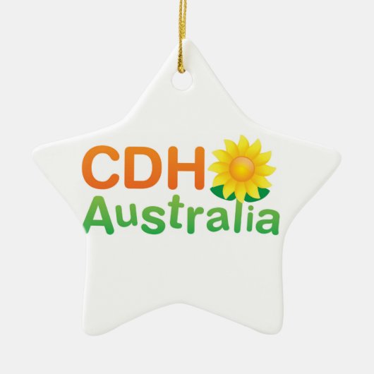 CDH Australien Weihnachtsverzierung Keramik Ornament (Vorne)