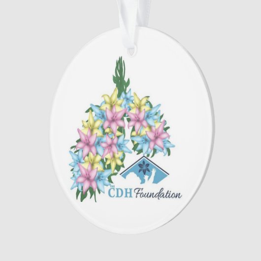 CDH Awareness Acrylic Ornament (Vorderseite)