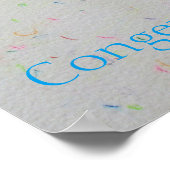 CDH Awareness Ribbon Angel Cherub Art Print Poster (Ecke)