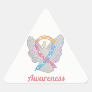 CDH Awareness Ribbon Angel Custom Sticker Decals