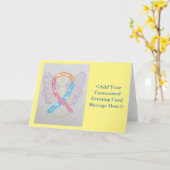 CDH Awareness Ribbon Angel Personalisiert Cards Karte (Gelbe Blume)