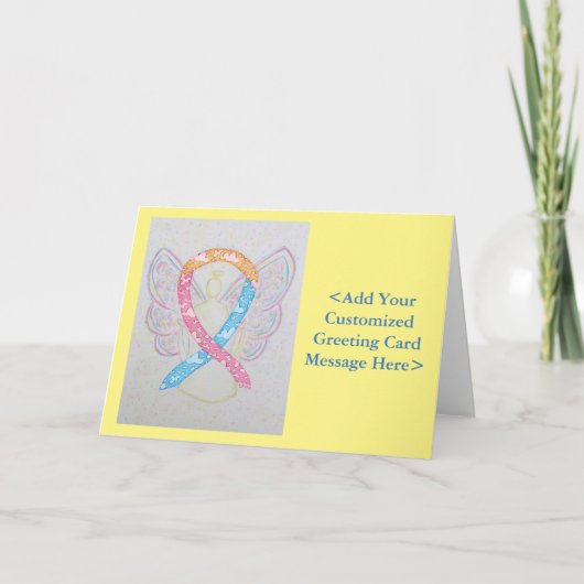 CDH Awareness Ribbon Angel Personalisiert Cards Karte (Vorderseite)