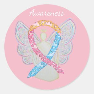 CDH Awareness Ribbon Cherub Angel Decal Stickers