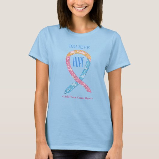 CDH Awareness Ribbon Custom Art Closing T - Shirt (Vorderseite)