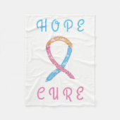 CDH Awareness Ribbon Custom Soft Fleece Blanken (Vorderseite)